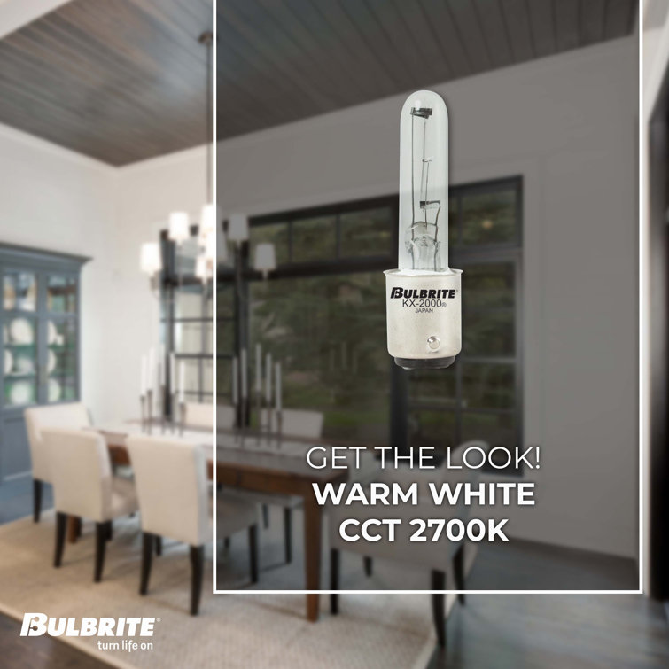 Bulbrite Industries 40 Watt T3 BA15d/Small Cap Dimmable 2700K